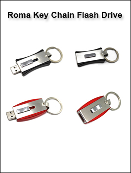 Roma Flash Drive with Key Chain